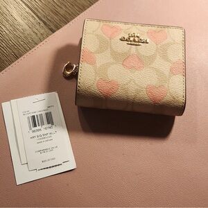 Coach Heart Print Wallet